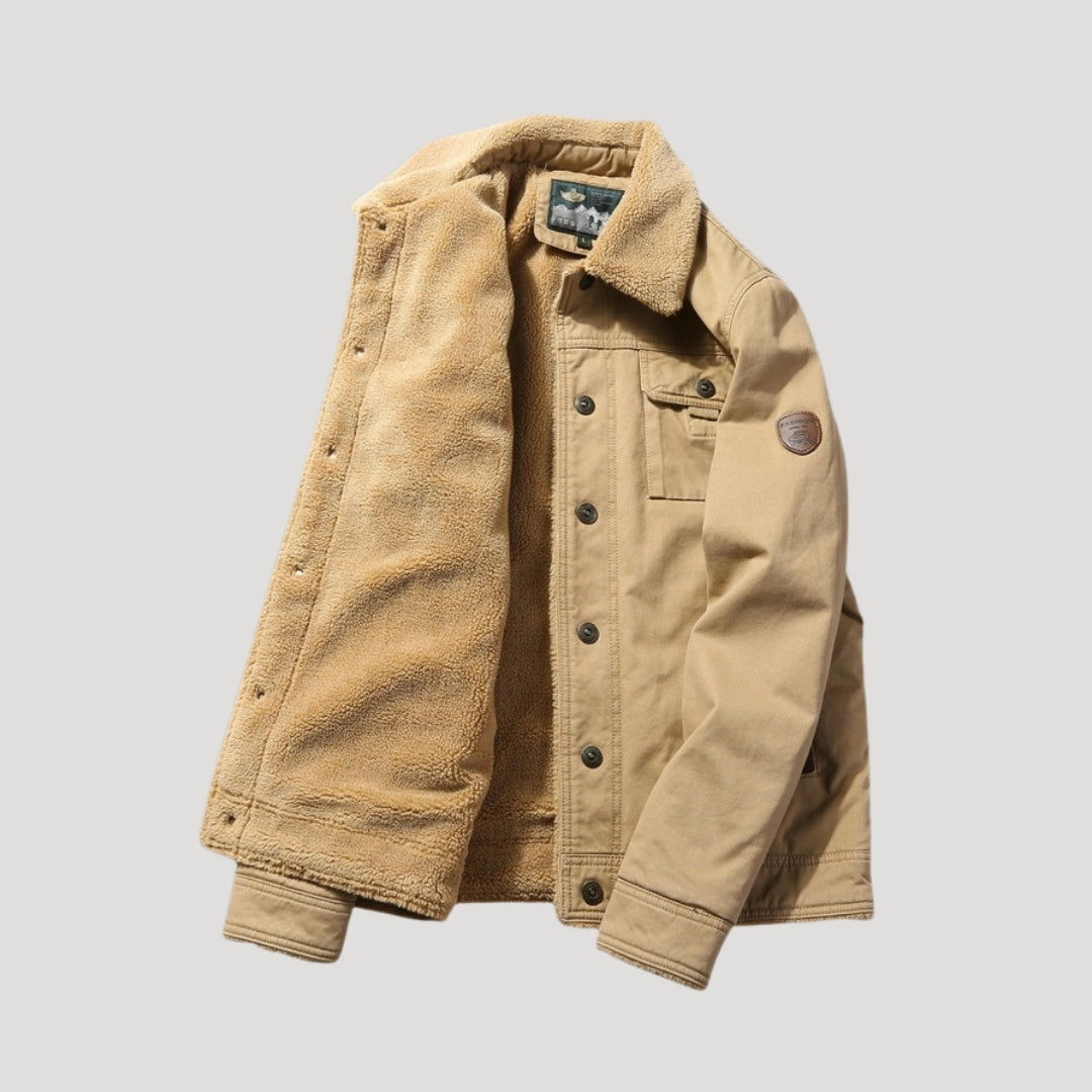 Mænds Arbejdsjakke med Fleece Foring 2