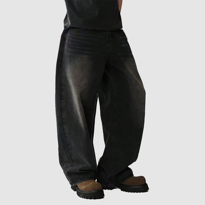 Mænds Baggy Jeans med Bred Benform 4