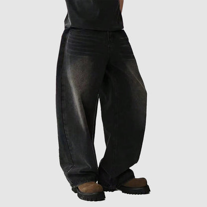 Mænds Baggy Jeans med Bred Benform 4