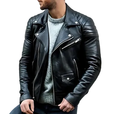 Mænds Bikerjakke Med Stil 0