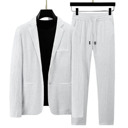 Mænds Blazer Sæt Afslappet Stil 0