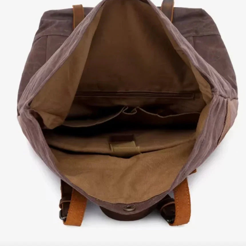 Mænds Campingrygsæk Vandtæt Vintage Stil 7