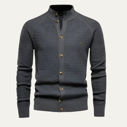Mænds Cardigan Klassisk Design Knap-Front 2