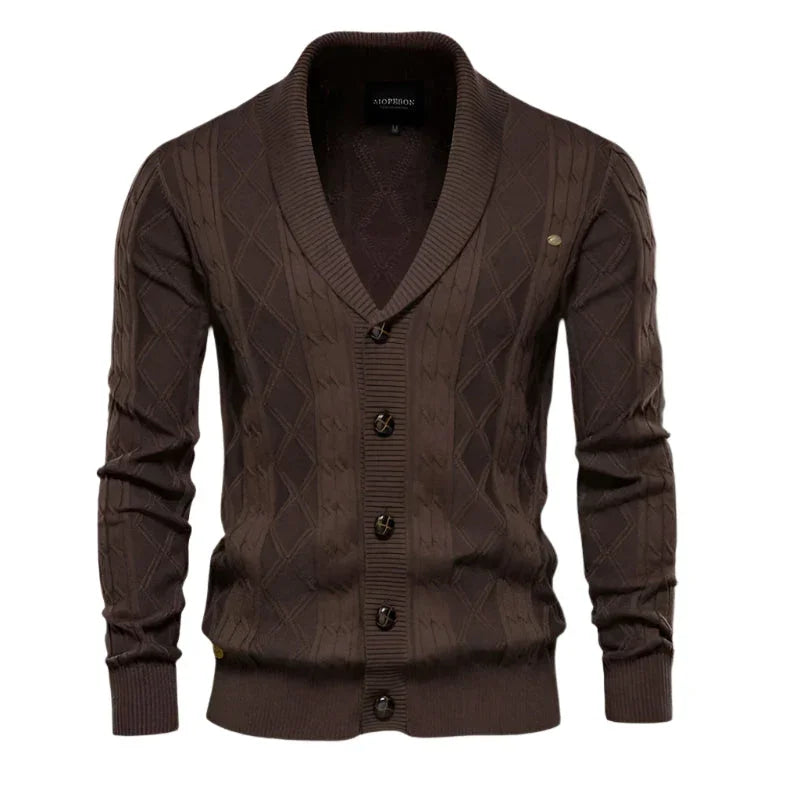 Mænds Cardigan Klassisk Stil 6