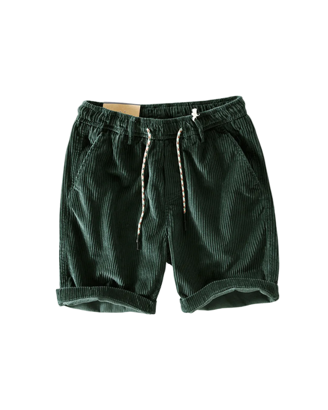 Mænds Casual Corduroy Shorts Med Afslappet Pasform 0
