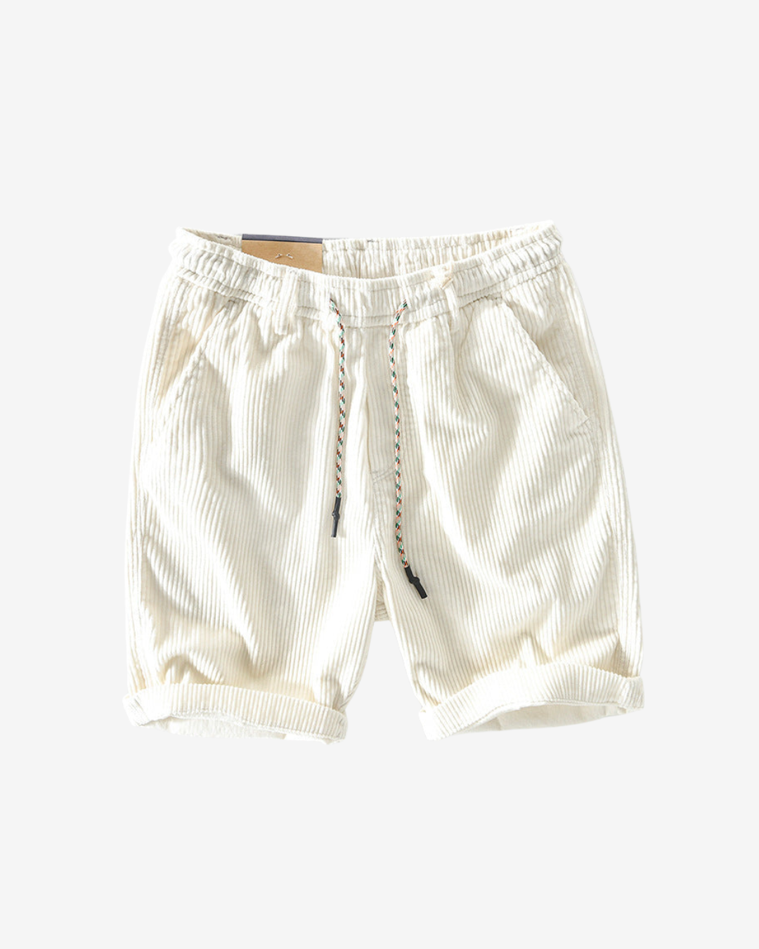 Mænds Casual Corduroy Shorts Med Afslappet Pasform 2