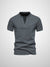 Mænds Casual Polo Shirt med V-hals og Moderne Pasform 1