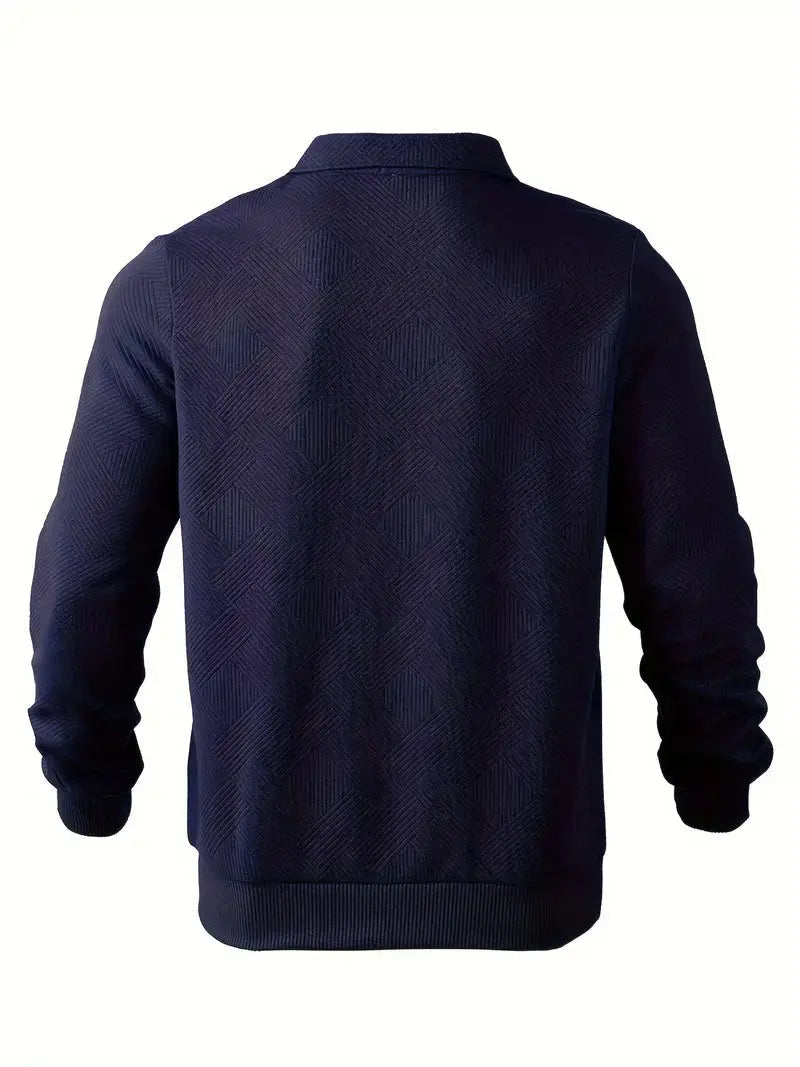 Mænds Casual Shirt Med Rund Hals 3