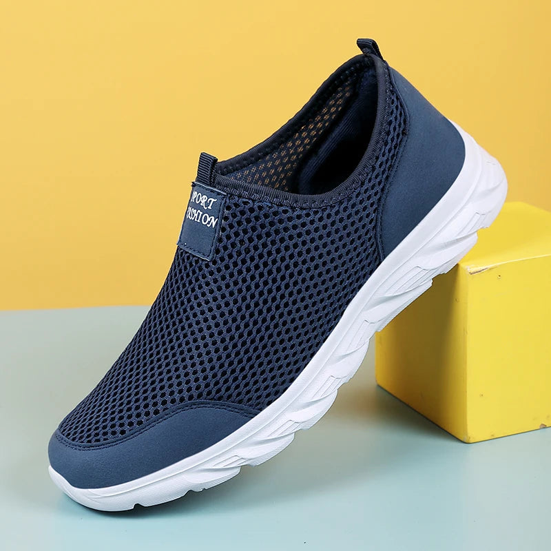 Mænds Casual Sneakers Åndbar Slip-On Gummi 0