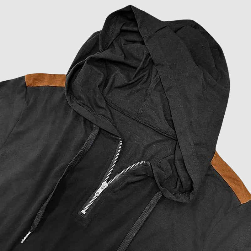 Mænds Casual Zip-Up Hættetrøje 4