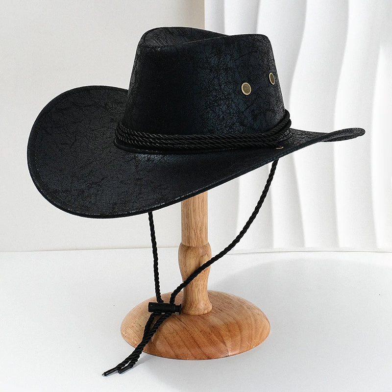 Mænds Cowboyhat med Bred Skygge 2
