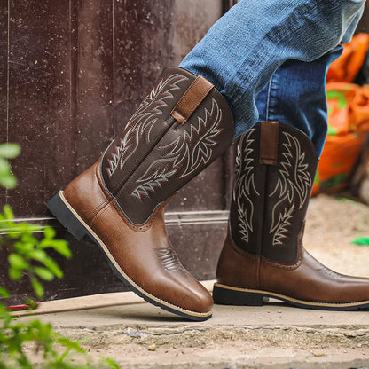 Mænds Cowboystøvler i Vestlig Stil 4