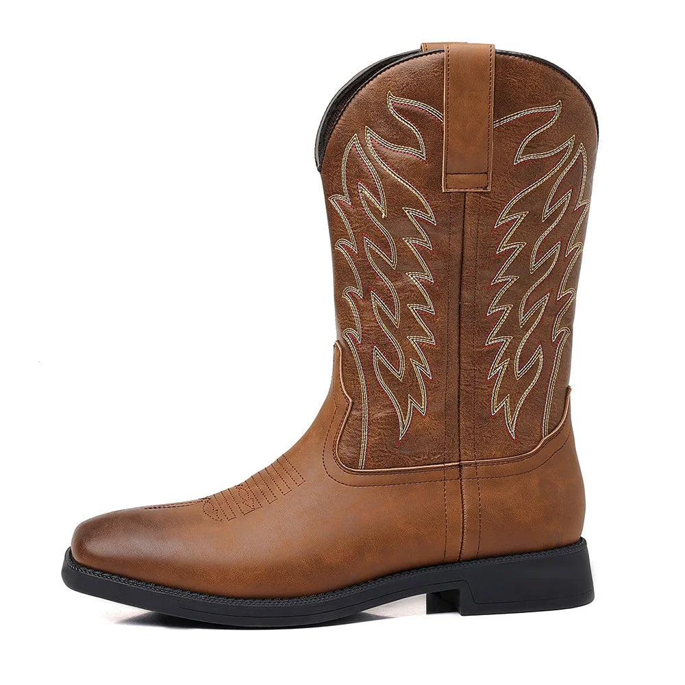 Mænds Cowboystøvler i Vestlig Stil 6