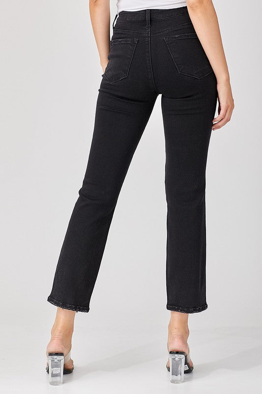 Mænds Denim Jeans Afslappet Distressed Sort 3