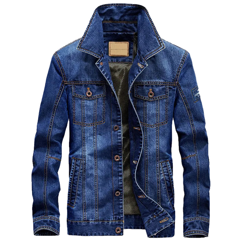 Mænds Denimjakke Moderne Stil 0