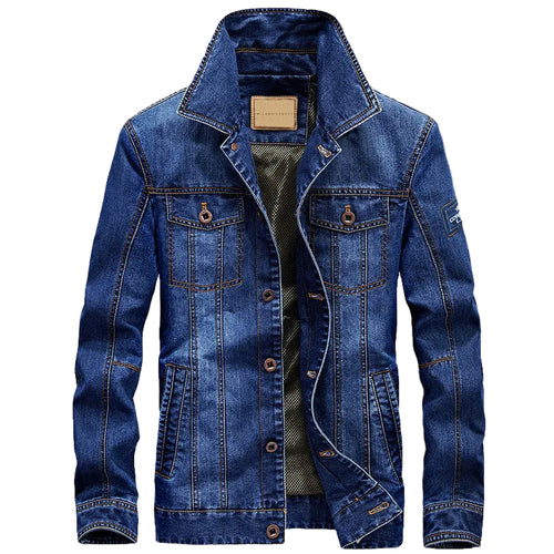 Mænds Denimjakke Moderne Stil 0
