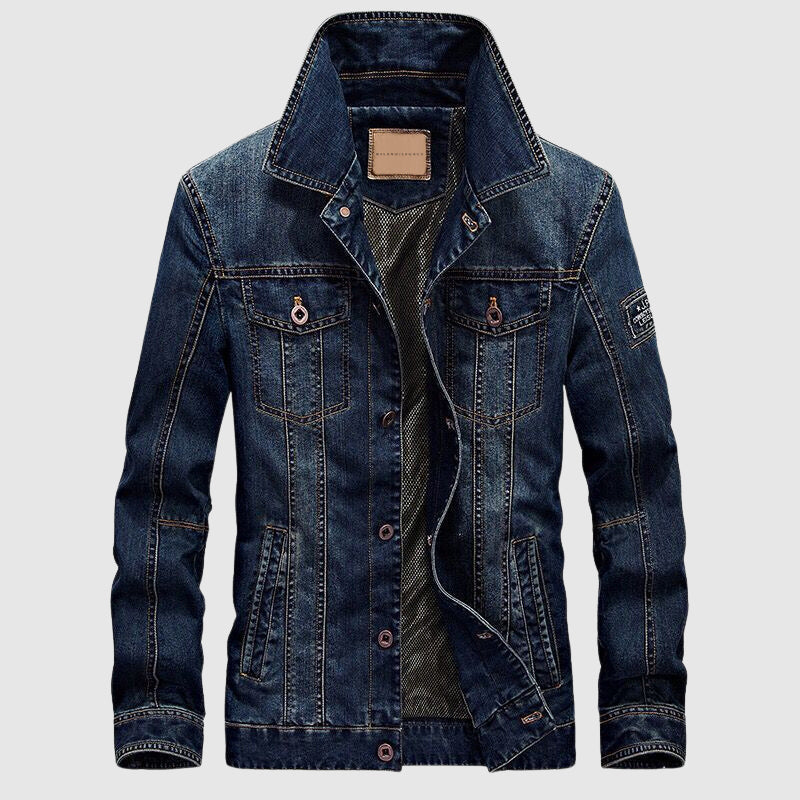 Mænds Denimjakke Moderne Stil 1