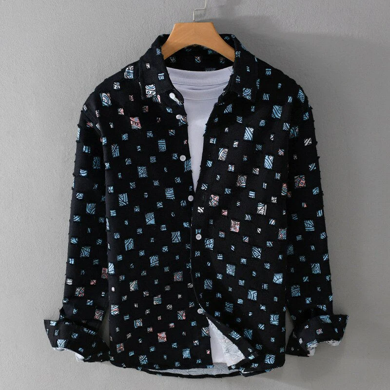 Mænds Denimskjorte Casual 1