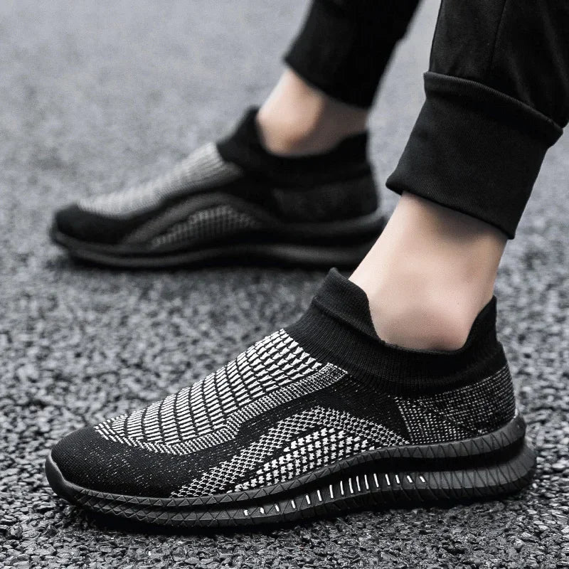 Mænds Gå Sko Casual Åndbar Slip-on Footwear 4