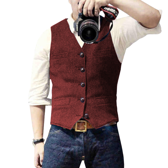 Mænds Gilet Moderne Snit 3