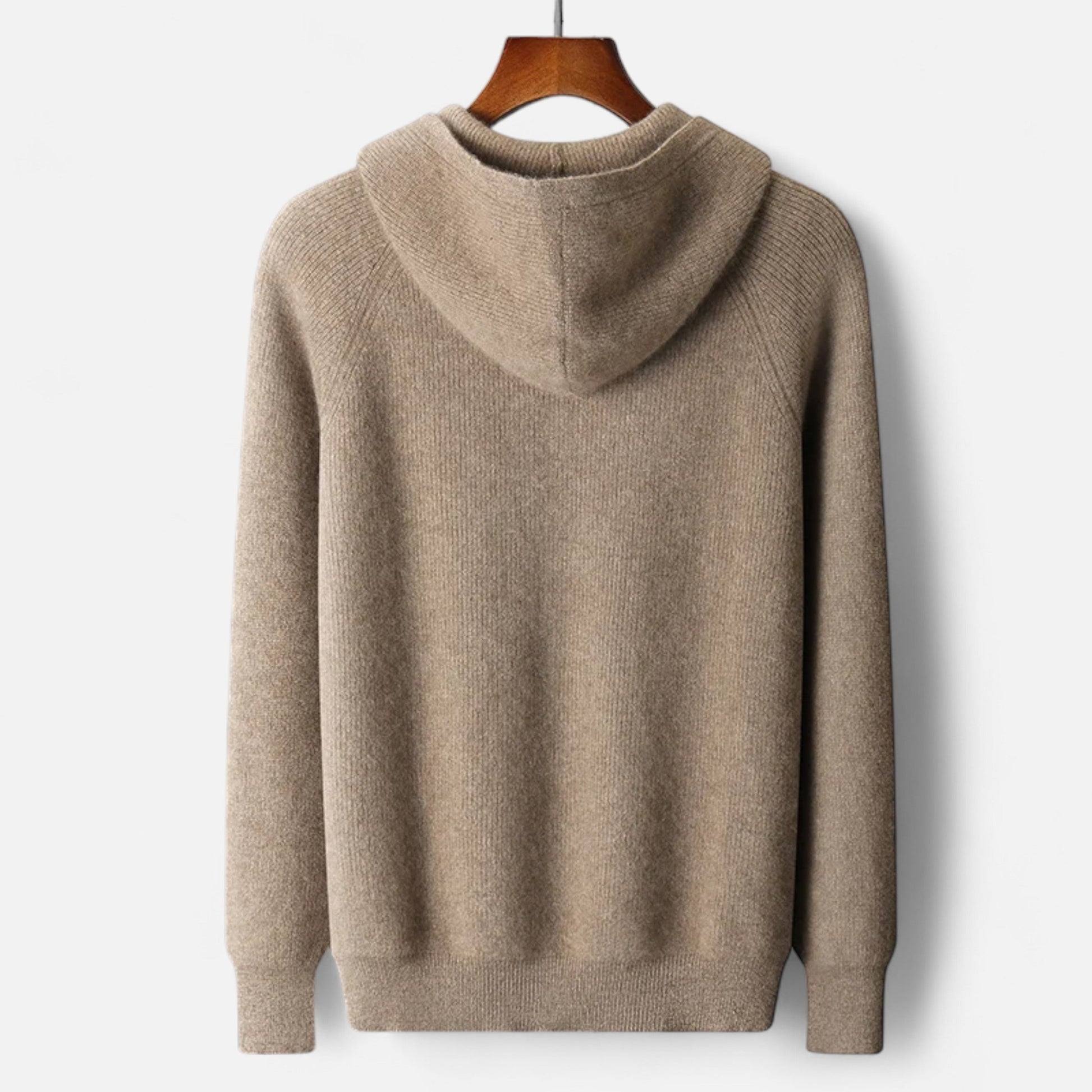 Mænds Hætte Skjorte Med Lynlås Tidløs Design 7