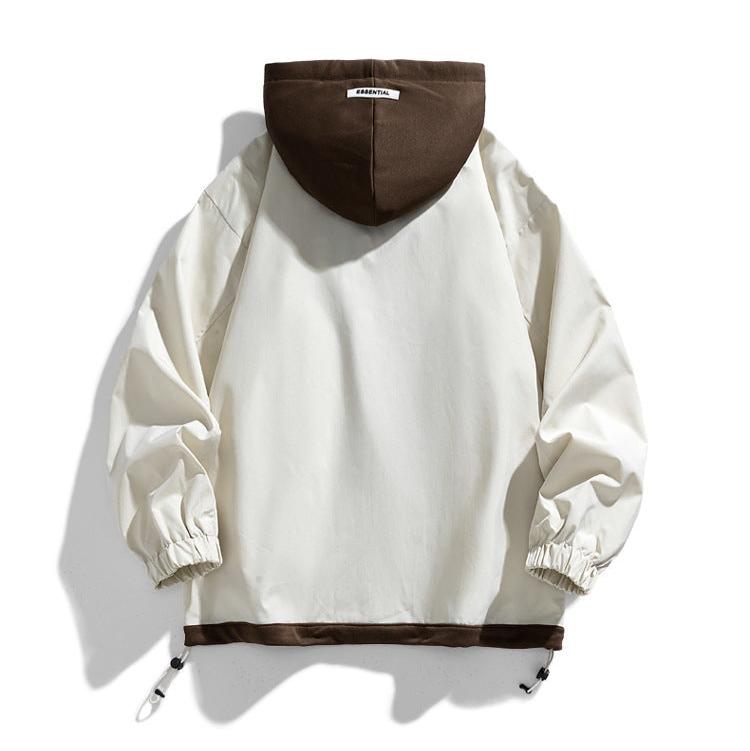 Mænds Hættejakke Oversized Lagdelt 7