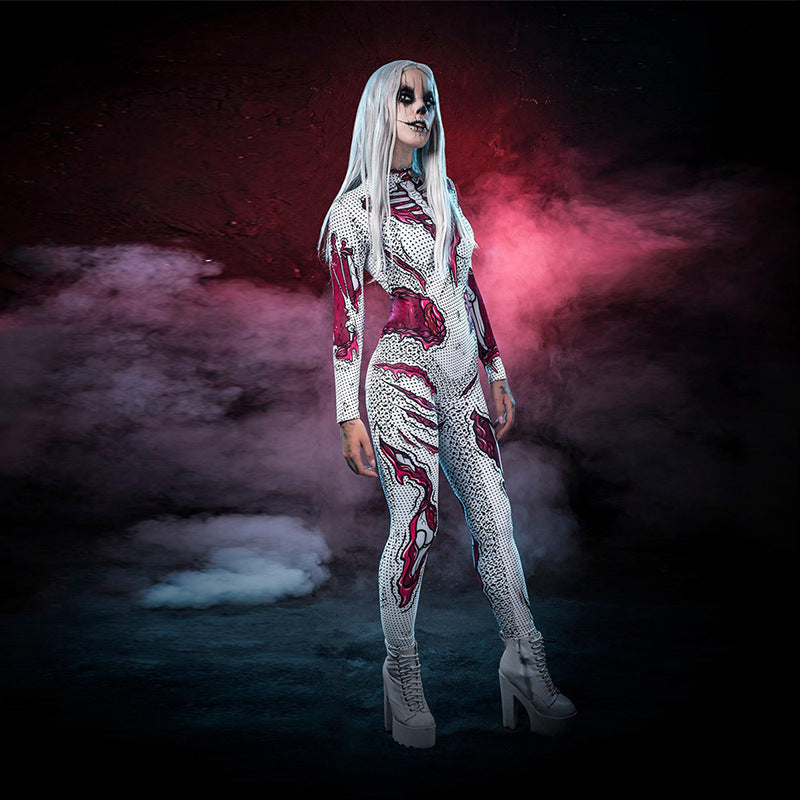 Mænds Halloween Kostume Helkropstrykt 2