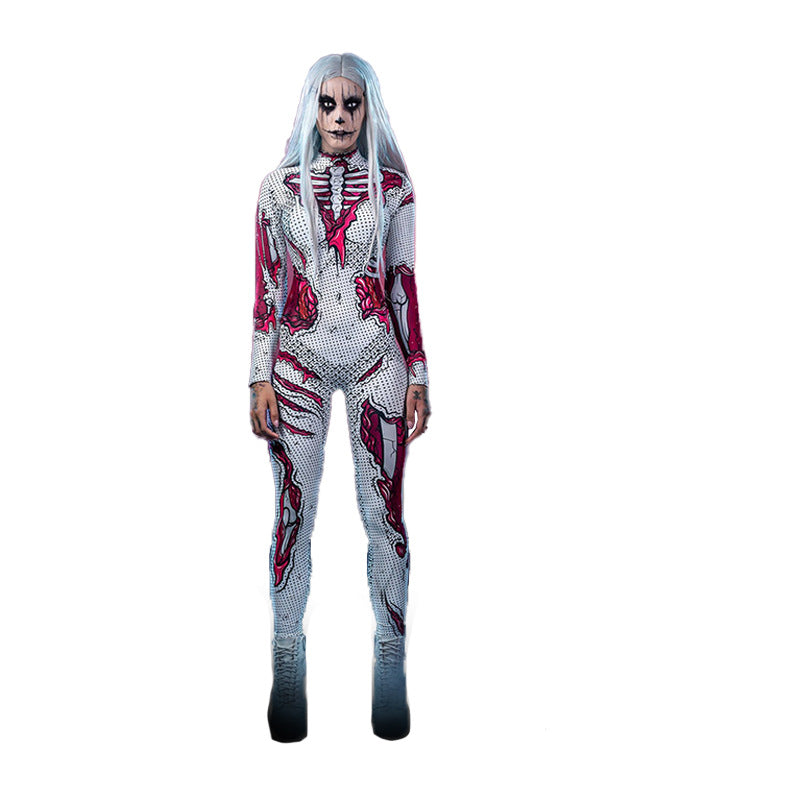 Mænds Halloween Kostume Helkropstrykt 4