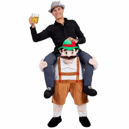 Mænds Halloween Kostume Sjovt Design Udklædning Voksne Komfortabelt Materiale 0