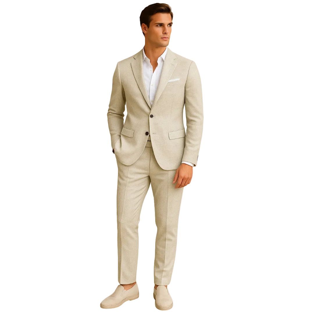 Mænds Jakkesæt med To Knapper - Forårslook 0