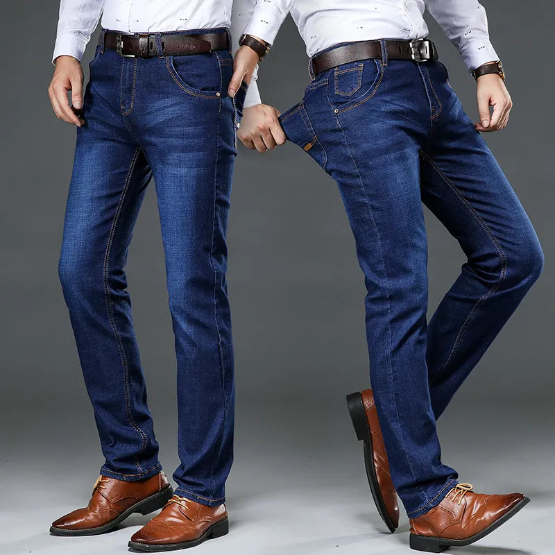 Mænds Jeans Komfortabel 4-vejs Stræk Denim 0