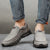 Mænds Loafers Retro Design Håndlavet Læder og Tekstil Sko 1