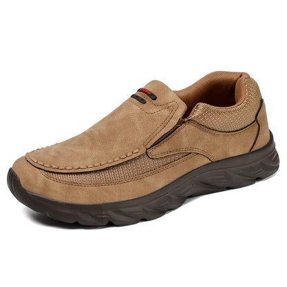 Mænds Loafers Retro Design Håndlavet Læder og Tekstil Sko 5
