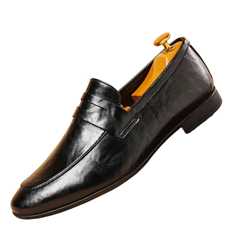 Mænds Loafers i Poleret Læder 0