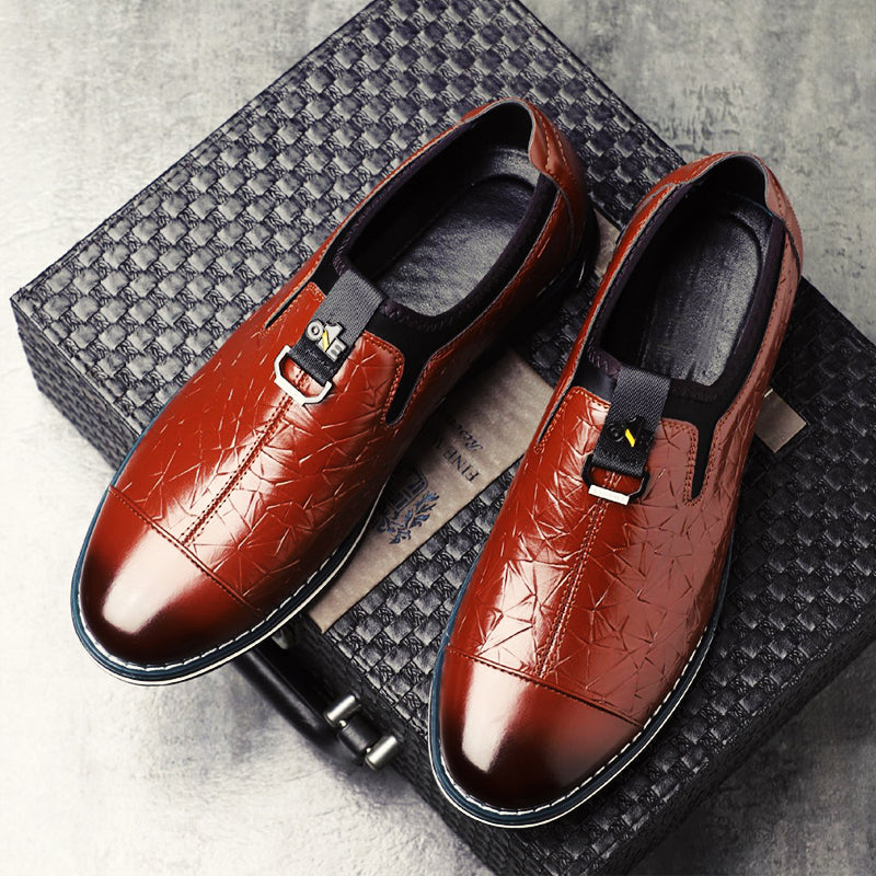 Mænds Loafers med Geometrisk Design 4