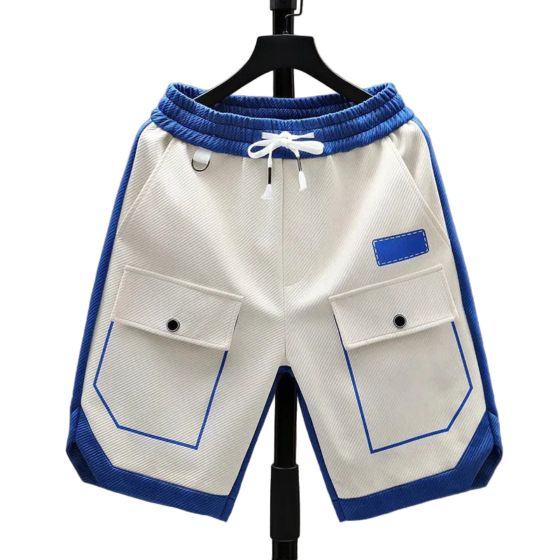 Mænds Løse Sommer Shorts To-farvet Design 0