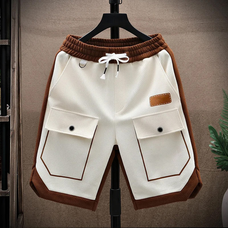 Mænds Løse Sommer Shorts To-farvet Design 2