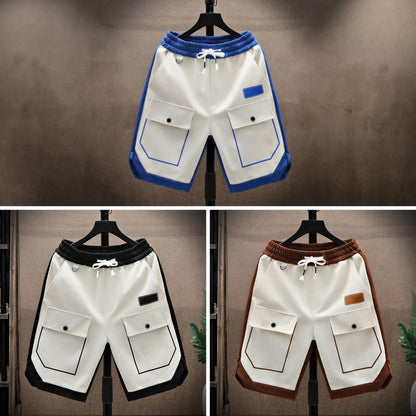 Mænds Løse Sommer Shorts To-farvet Design 3