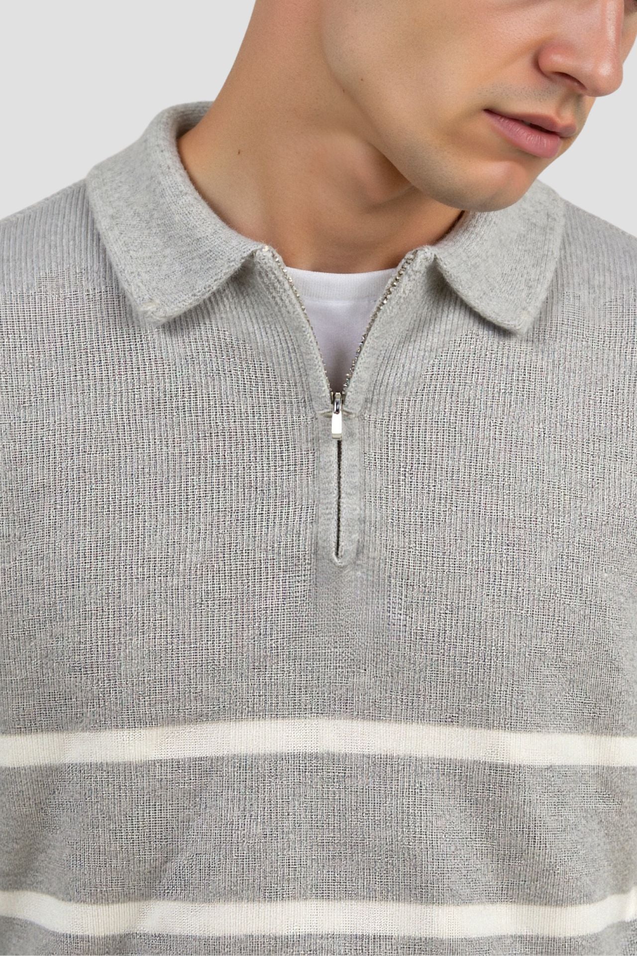 Mænds Lynlås Sweater Klassisk Stil 3