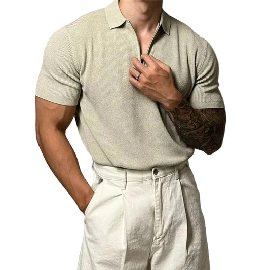 Mænds Muskelsweater med Lynlås og Moderne Design 0