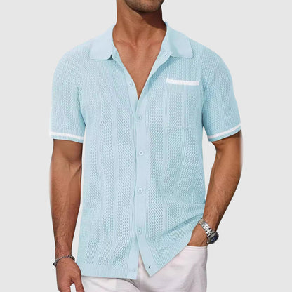 Mænds Polo Shirt Med Retro Design 3