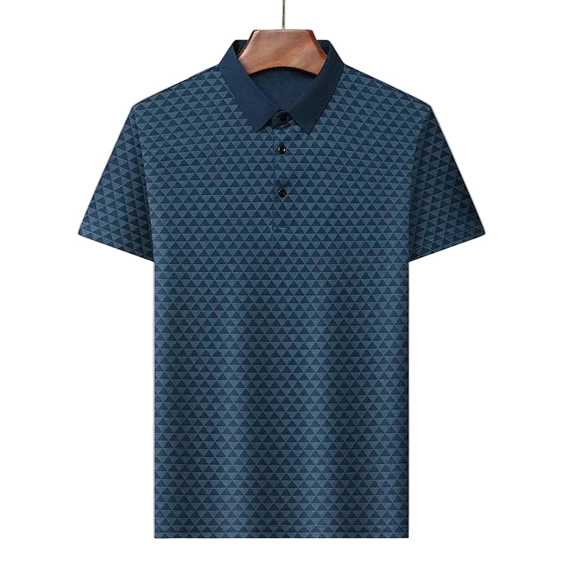 Mænds Polo Shirt Med Slående Design 0
