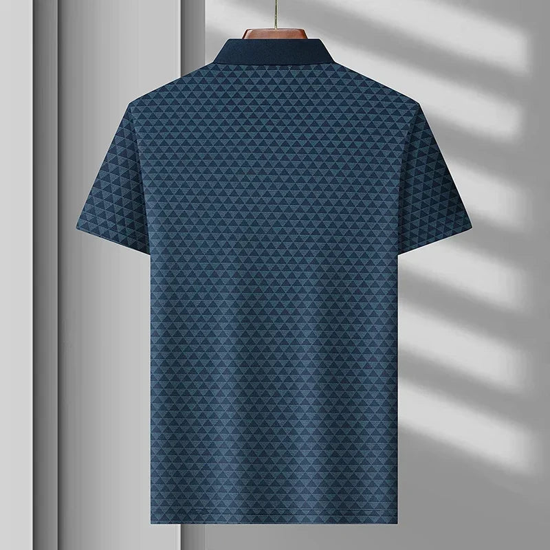 Mænds Polo Shirt Med Slående Design 1