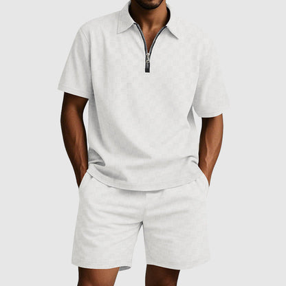 Mænds Polo T-shirt og Shorts Sæt Moderne Design 5