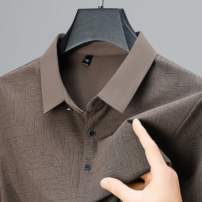 Mænds Poloshirt med Geometrisk Mønster 4