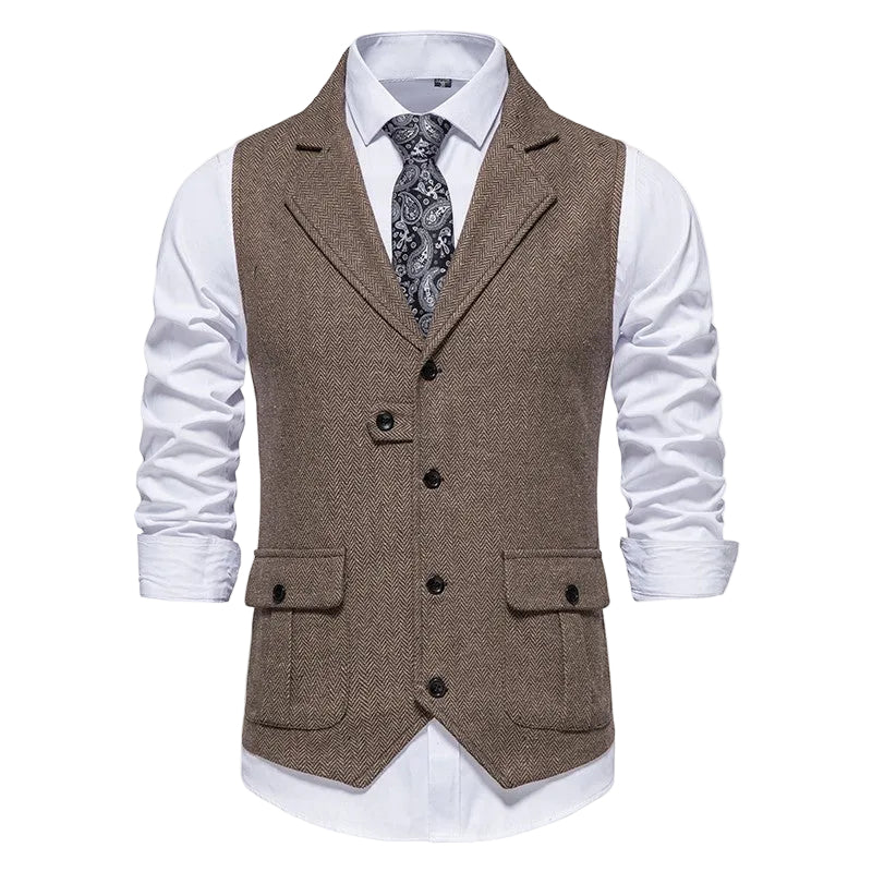 Mænds Smart Casual Office Vest 0
