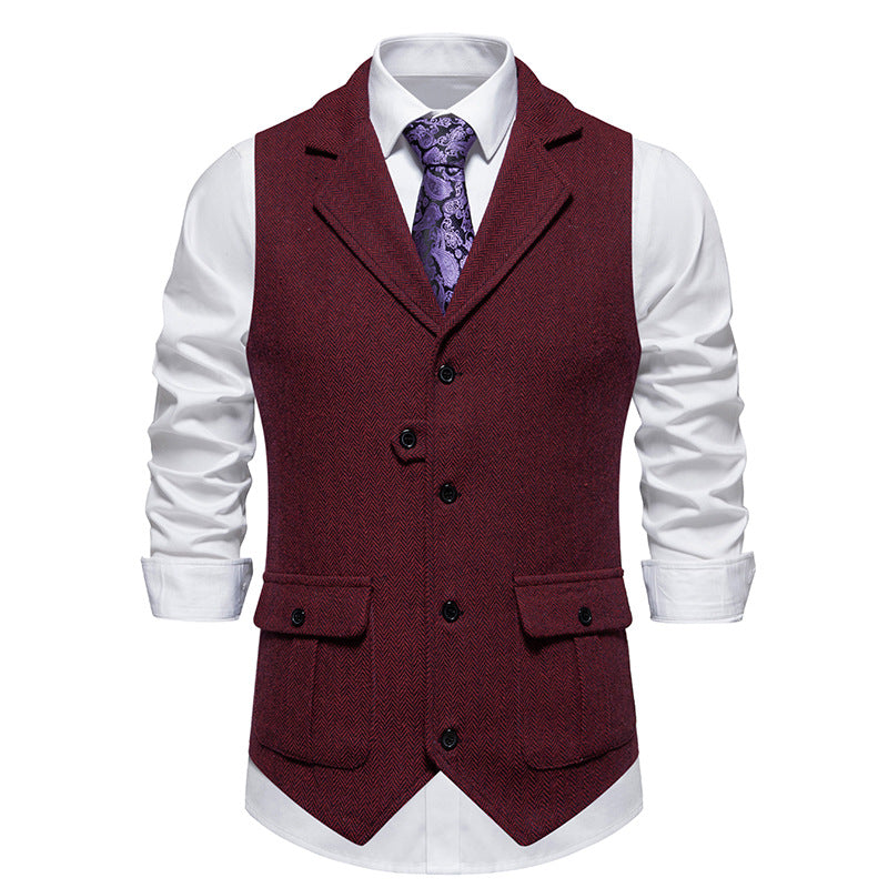 Mænds Smart Casual Office Vest 4