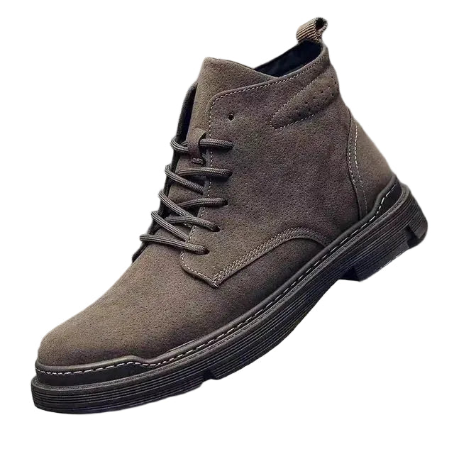 Mænds Snørestøvler i Klassisk Suede Stil 0