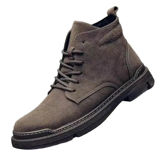 Mænds Snørestøvler i Klassisk Suede Stil 0