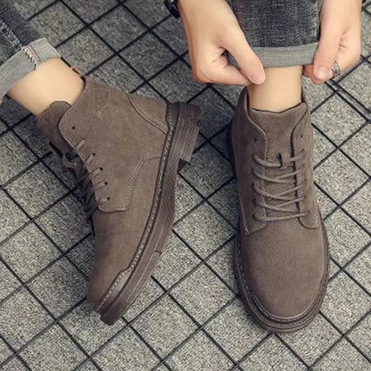 Mænds Snørestøvler i Klassisk Suede Stil 2